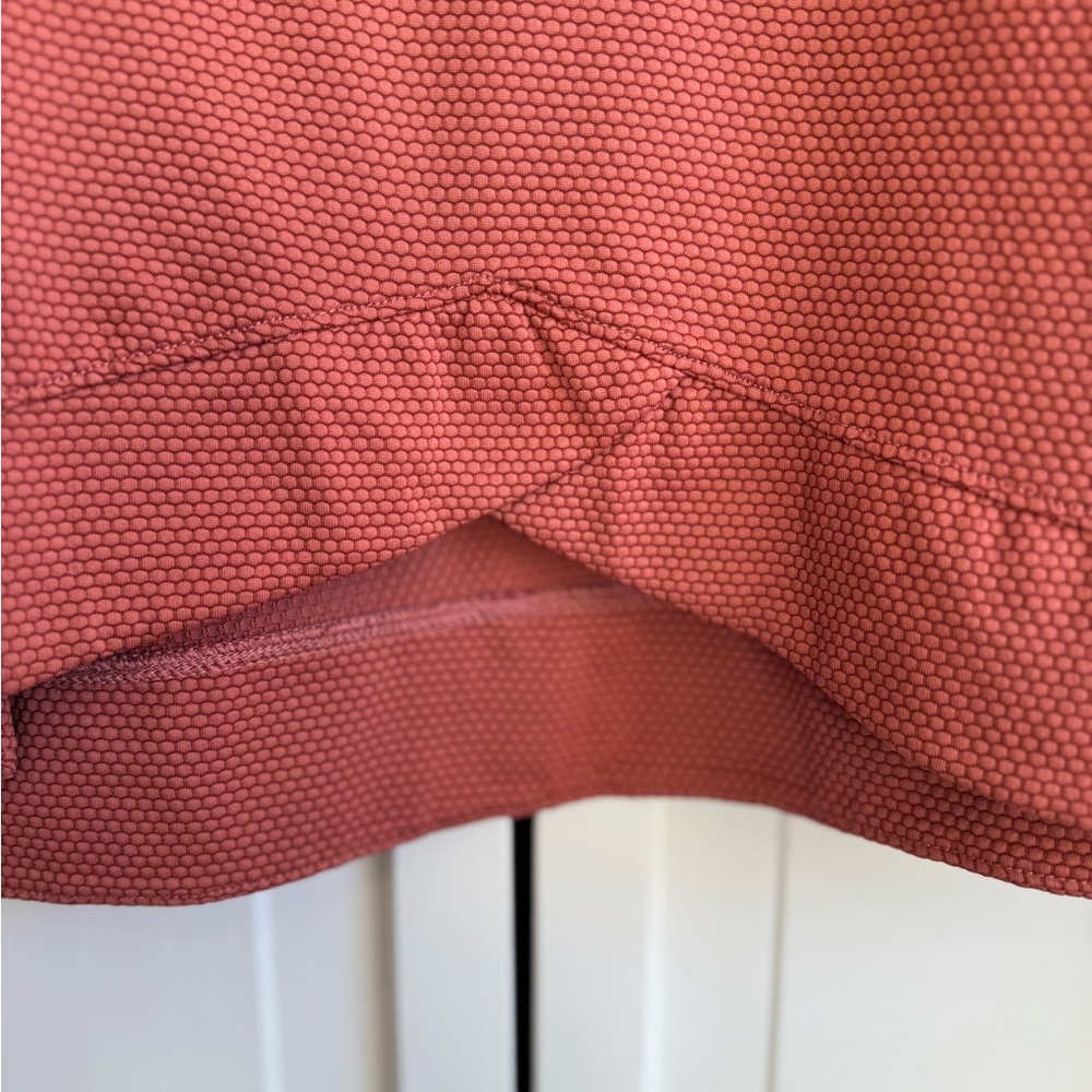 CALIA Bubble Mesh Long Sleeve Shirt in Rust - Picture 5 of 10